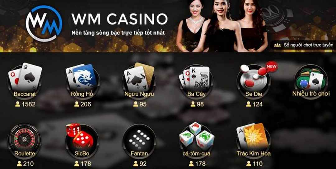 Số lượng sản phẩm game cực đại của WM Casino